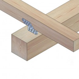 Łącznik kątowy 170mm żółty ocynk Lewy mod.305 do konstrukcji drewnianych