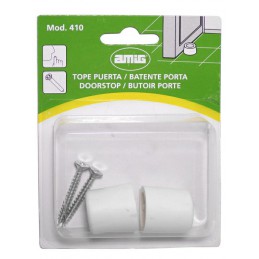 Odbój gumowy 23x23mm biały odbojnik podłogowy 2szt. mod. 410 DIS