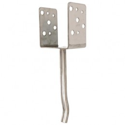 Podstawa belki 100mm inox wpuszczana w beton mod.352