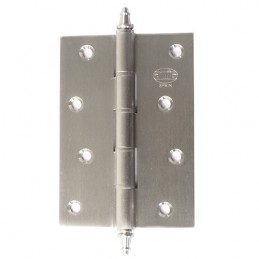 Zawias do drzwi 100x70mm mosiądz chrom mat splatany mod. 1008