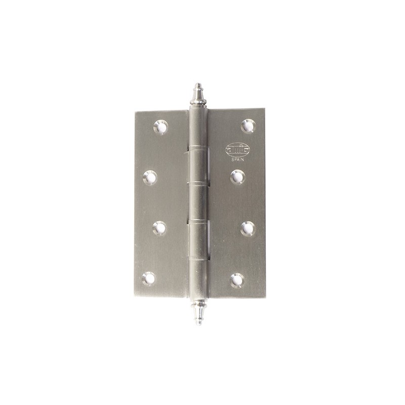 Zawias do drzwi 100x70mm mosiądz chrom mat splatany mod. 1008