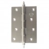 Zawias do drzwi 100x70mm mosiądz chrom mat splatany mod. 1008