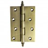 Zawias do drzwi 100x70mm mosiądz złoto antyczne splatany mod. 1008