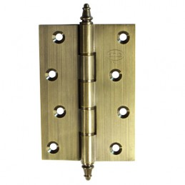 Zawias do drzwi 100x80mm mosiądz złoto antyczne splatany mod. 1008