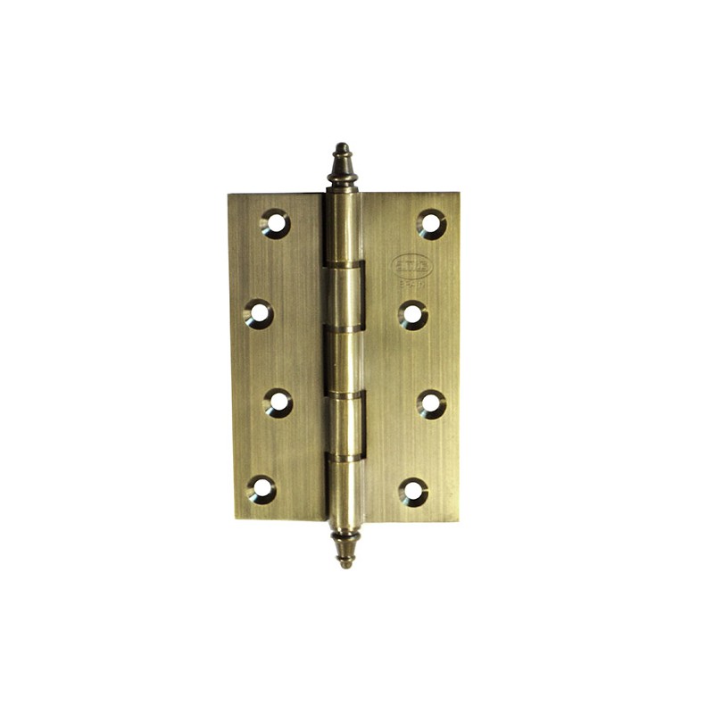 Zawias do drzwi 100x80mm mosiądz złoto antyczne splatany mod. 1008