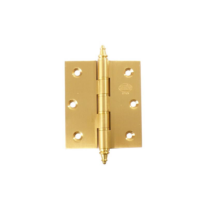 Zawias do drzwi 80x70mm mosiądz matowy splatany mod. 1008