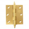 Zawias do drzwi 80x70mm mosiądz matowy splatany mod. 1008