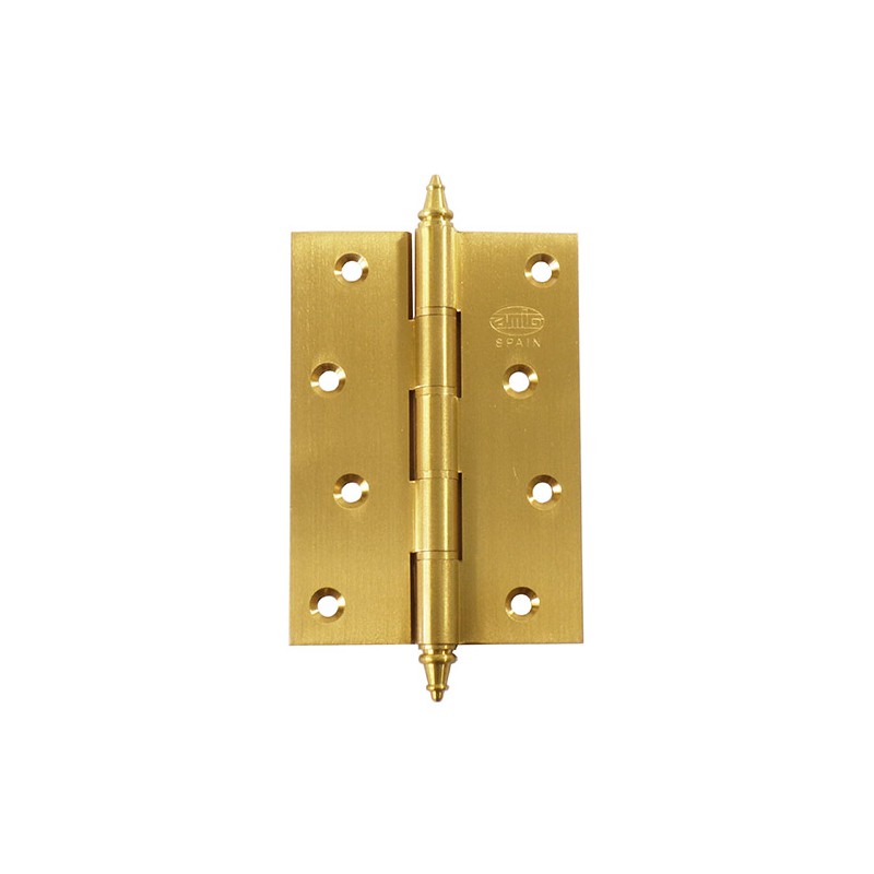 Zawias do drzwi 100x70mm mosiądz matowy splatany mod. 1008