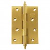 Zawias do drzwi 100x70mm mosiądz matowy splatany mod. 1008