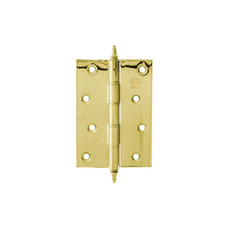 Zawias do drzwi 100x80mm mosiądz lakierowany splatany mod. 1008
