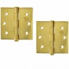 Zawias do drzwi 76x76mm mosiądz lakierowany splatany 2szt. mod. 3010