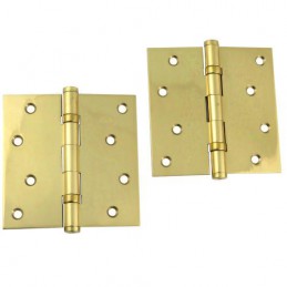 Zawias do drzwi 102x102mm mosiądz lakierowany splatany 2szt. mod. 3012
