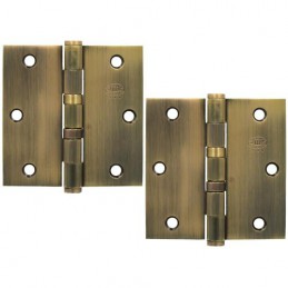 Zawias do drzwi 89x89mm mosiądz złoto antyczne splatany 2szt. mod. 3012