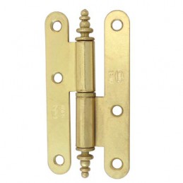 Zawias do drzwi 79x42mm stal mosiądzowany połysk rozłączny LEWY (pl) mod. 408