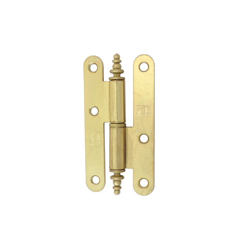 Zawias do drzwi 79x42mm stal mosiądzowany połysk rozłączny LEWY (pl) mod. 408