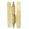 Zawias do drzwi 79x42mm stal mosiądzowany połysk rozłączny LEWY (pl) mod. 408