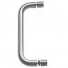 Pochwyt do drzwi szklanych pojedynczy 300x19mm inox mod.7