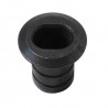 Zaczep wpuszczany czarny do zasuwy czołowej 16x11mm do kantrygla