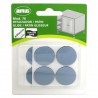 Podkładka ślizg do mebli z teflonu PTFE 25mm szary przyklejany 4szt. mod.76