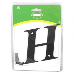 Litera "H"-10cm czarna DISPLAY