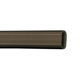 Pręt ubraniowy 1,5m owalny 30x15mm brązowy ryflowany mod. 1