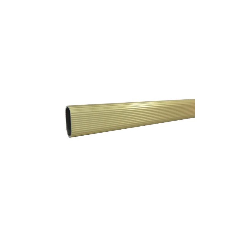 Pręt drążek ubraniowy owal 30x15mm dł. 2m złoty mod.1