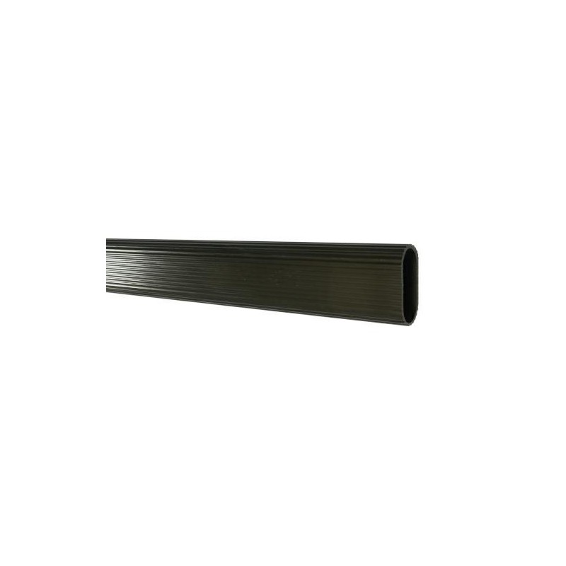 Pręt drążek ubraniowy owal 30x15mm dł. 4m brązowy mod.1