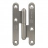 Zawias do drzwi 100x58mm stal nierdzewna szczotkowana INOX rozłączny LEWY (pl) mod. 405