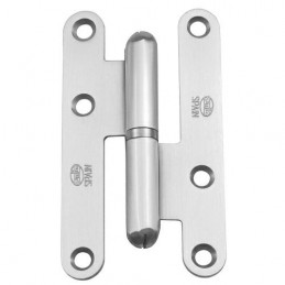 Zawias do drzwi 100x56mm stal  chrom mat rozłączny LEWY (pl) mod. 405C