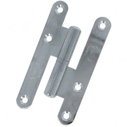Zawias do drzwi 95x52mm mosiądz chrom połysk rozłączny LEWY (pl) mod. 405
