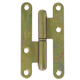 Zawias do drzwi 95x52mm stal żółty ocynk rozłączny PRAWY (pl) mod. 405