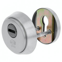 Szyld antywłamaniowy na wkładkę 65mm chrom mat mod. 40 DIS