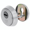 Szyld antywłamaniowy na wkładkę 65mm chrom mat mod. 40 DIS