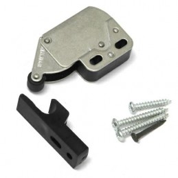 Zatrzask meblowy niklowany - czarny TIP-ON do frontów bezuchwytowych mod. 30