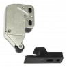 Zatrzask meblowy niklowany - czarny plastik TIP-ON mod. 30 2szt.