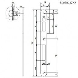 Zaczep PATENT F22/238 naj. okr. mosiąd.