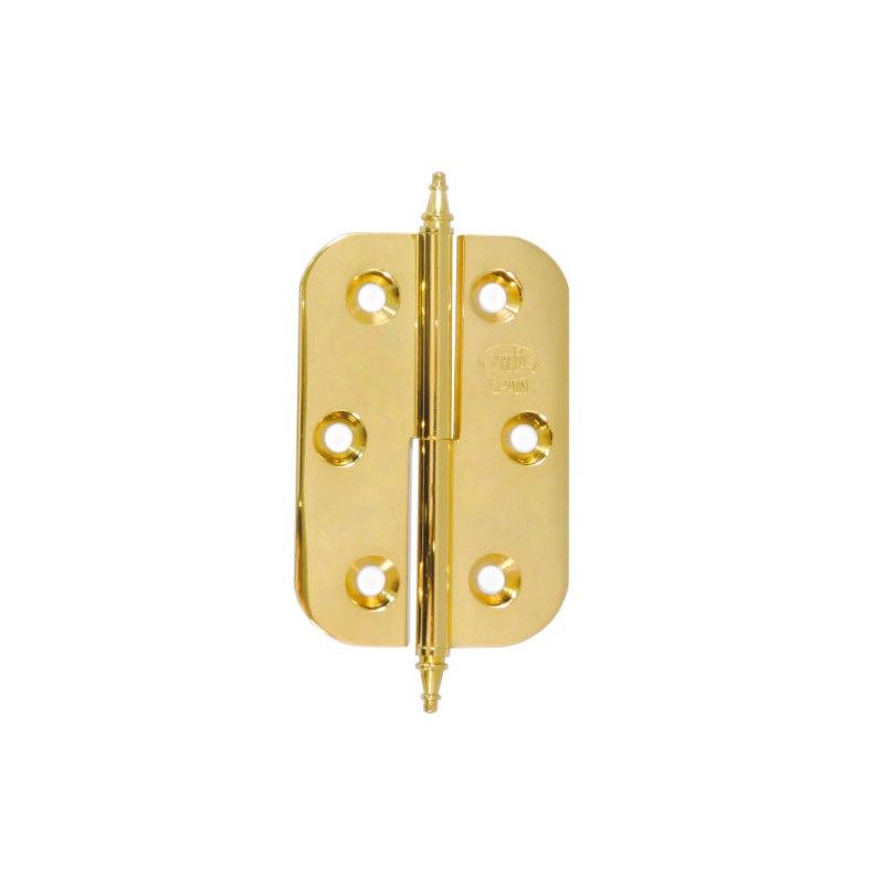 Zawias mosiężny lakierowany 60x40mm LEWY (pl) rozłączny mod. 1060