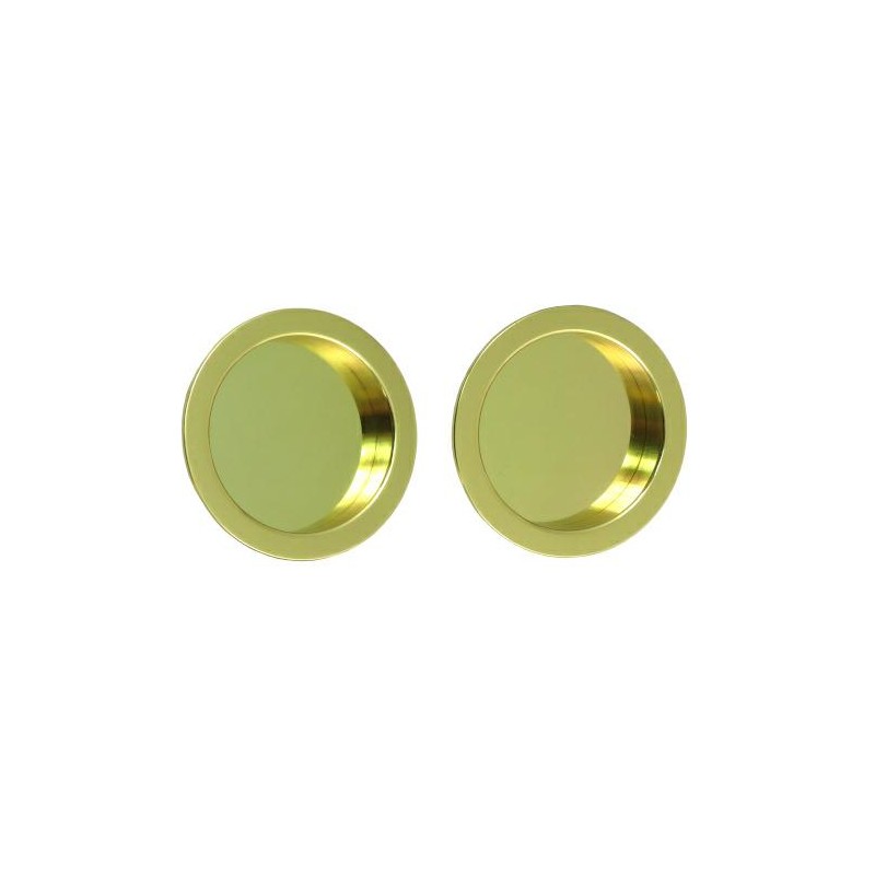 Uchwyty wpuszczane 57x45x1,5mm mosiądzowany komplet mod. 3666C