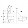 Zaczep Easy-Matic 22x82mm z najazdem 11mm mosiądz mat do Polaris, Mediana i Centro