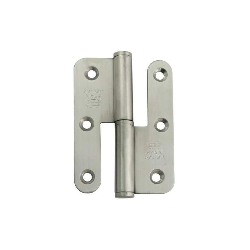 Zawias do drzwi 90x65mm stal nierdzewna INOX rozłączny LEWY (pl) mod. 427