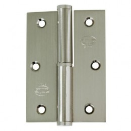 Zawias do drzwi 90x65mm stal chrom mat LEWY (pl) mod. 424