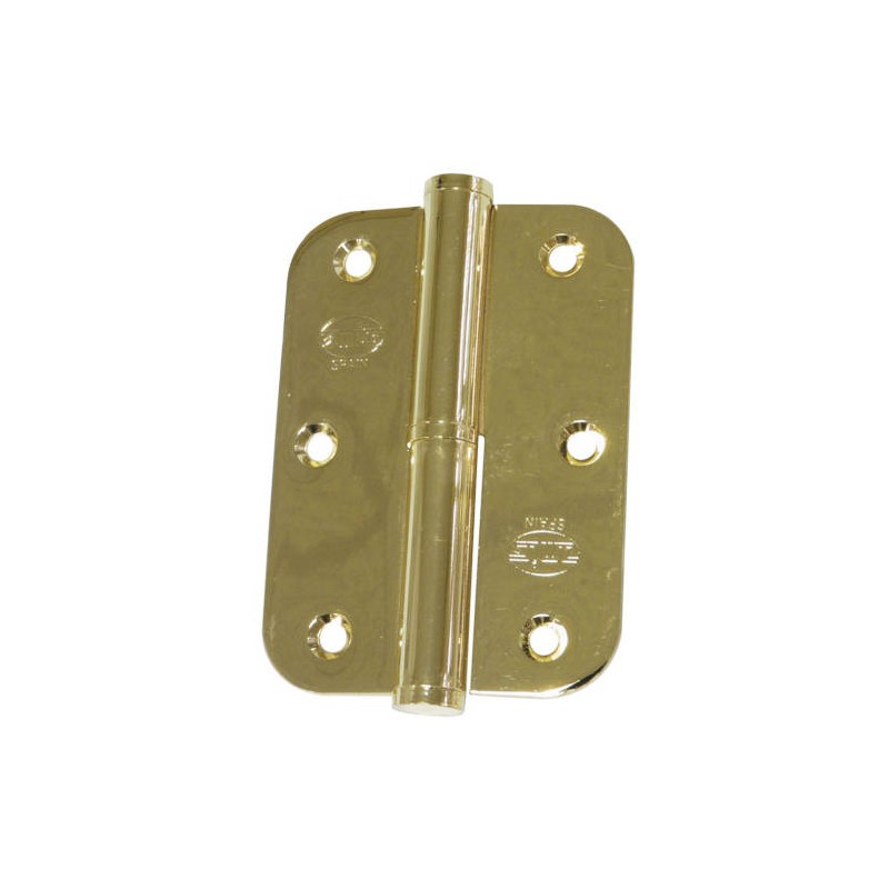 Zawias do drzwi 90x65mm stal mosiądzowany PRAWY (pl) mod. 423