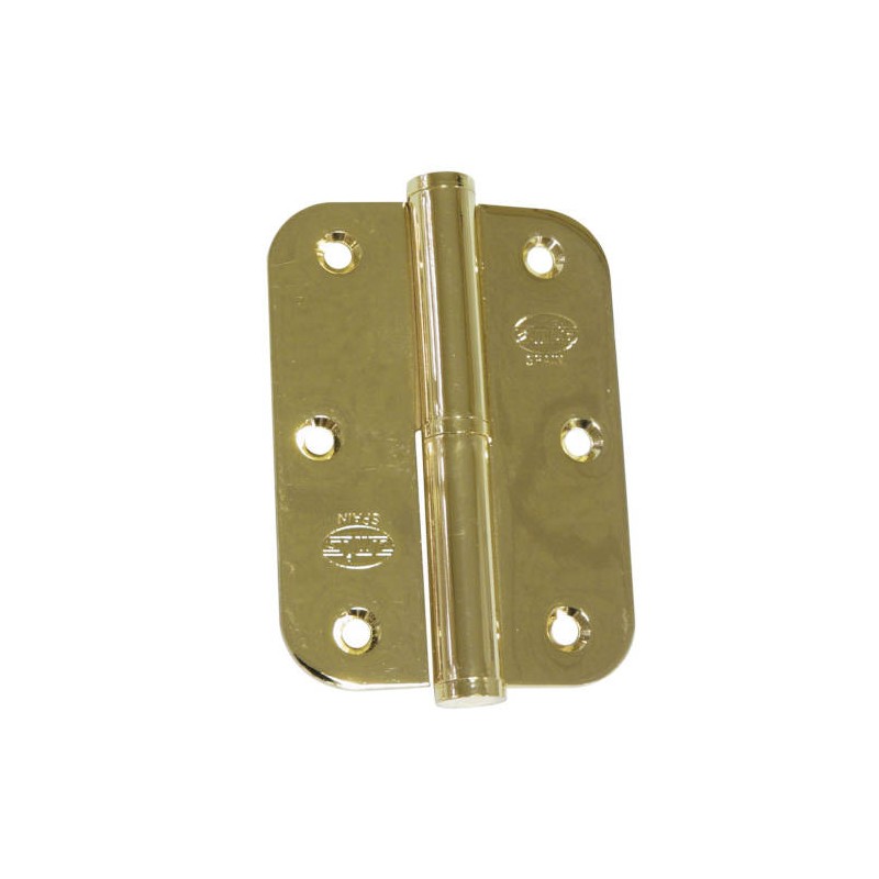 Zawias do drzwi 90x65mm stal mosiądzowany LEWY (pl) mod. 423