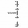 Zamknięcie okiennicy 2 skrzydłowej inox AISI316