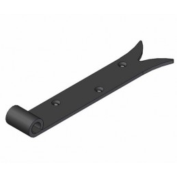 Zawias pasowy 350mm ozdobny czarny do fi.14 mod. 7020