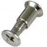 Śruba meblowa z nakrętką M5x15 INOX