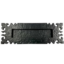 Wrzutnia na listy ozdobna 304x102mm czarna kuta