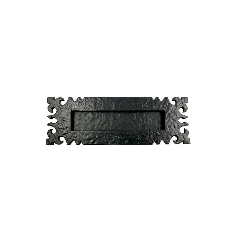 Wrzutnia na listy ozdobna 304x102mm czarna kuta
