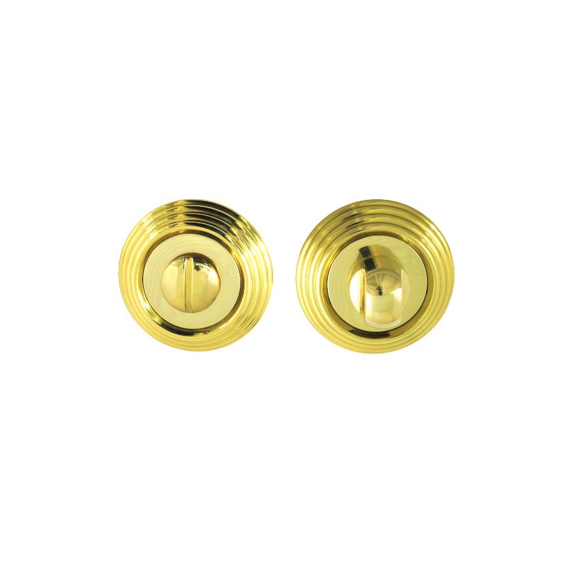 Szyld WC z pokrętłem (310) rozeta 57mm mosiądz t.4mm mod.269
