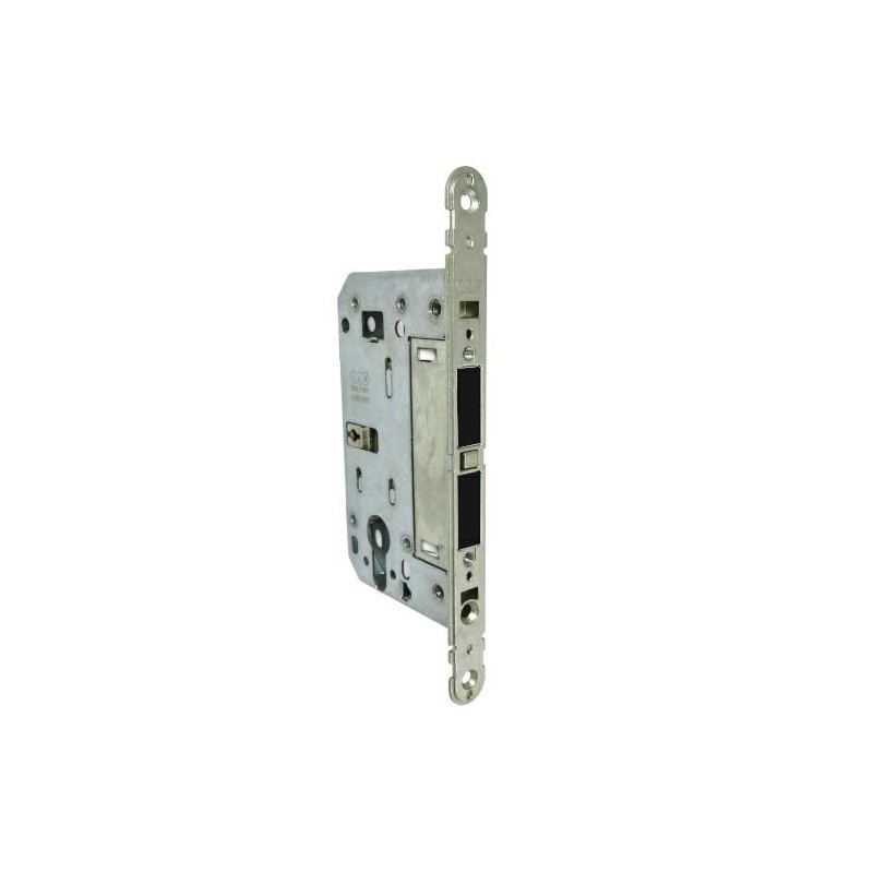 Zamek magnetyczny do drzwi ukrytych na wkładkę 50mm czarny mod. TOUCH z językiem